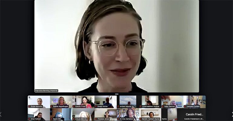 Franziska Benning beim FidiP Lunch & Learn Franziska Benning beim FidiP Lunch & Learn