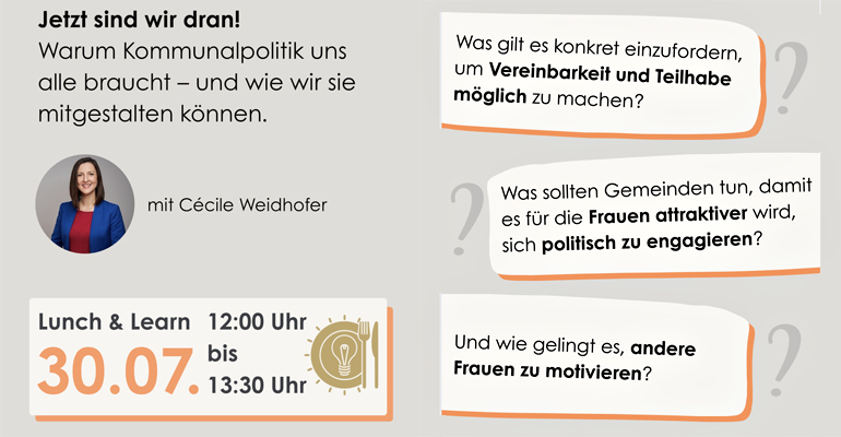 Lunch & Learn mit Cécile Weidhofer Lunch & Learn mit Cécile Weidhofer
